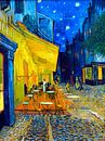 Caféterras bij nacht - Vincent van Gogh -1888 van Doesburg Design thumbnail