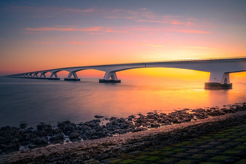 Lever de soleil Pont Zeeland par Wilco Bos