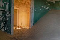 Abandoned houses in Namibia's desert