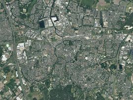 Luftaufnahme von Breda von Maps Are Art