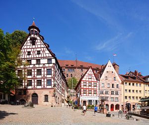 Platz am Tiergärtnertor, Nürnberg, Bayern, Deutschland, Europa