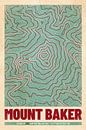 Mount Baker | Topographic Map (Retro) by ViaMapia thumbnail