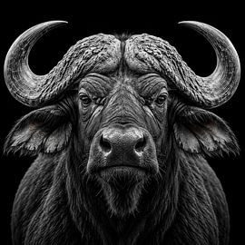 The African Buffalo – Primordial Power in Black and White by Elisabeth Rozenberg
