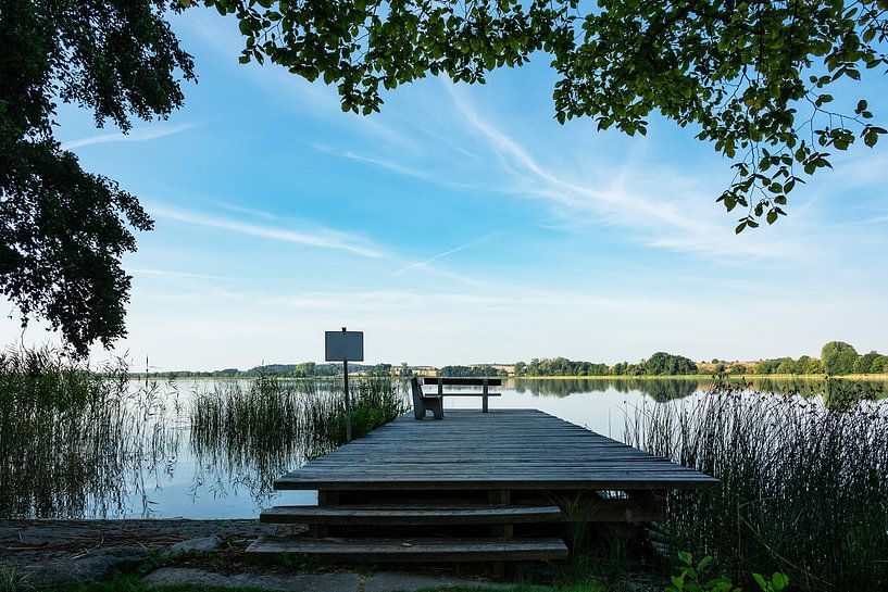 Landschaft mit See in Potzlow von Rico Ködder