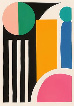 Geometrische Balance in Farbe von Niklas Maximilian