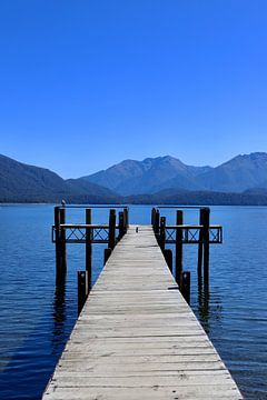 Jetée solitaire à Te Anau - Nouvelle-Zélande sur Be More Outdoor