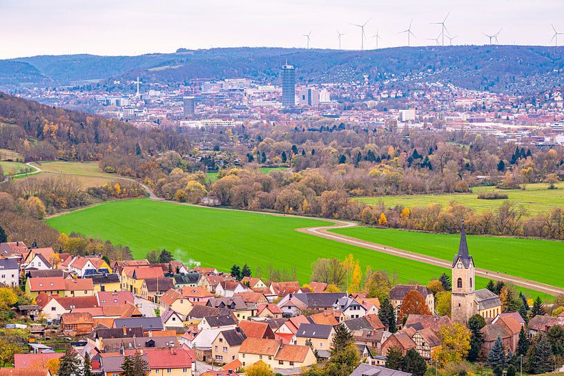 Village de Kunitz avec vue en direction de Jena par Marcus Beckert