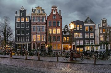 Maisons sur le canal à Amsterdam sur Tim Vlielander