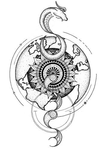 Erwachsen werden - Talisman-Zeichnung von Tessa Smits Art