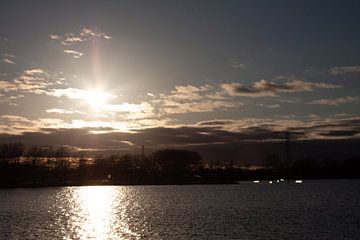 Zonsondergang Almere van Marco Theunissen