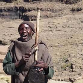 Singing Shepherd, Lesotho by Marleen Berendse