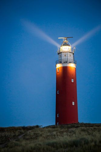 Le phare de Texel le soir