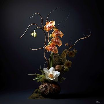 ikebana (japanse bloemsierkunst) van Gelissen Artworks