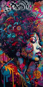 Femme colorée