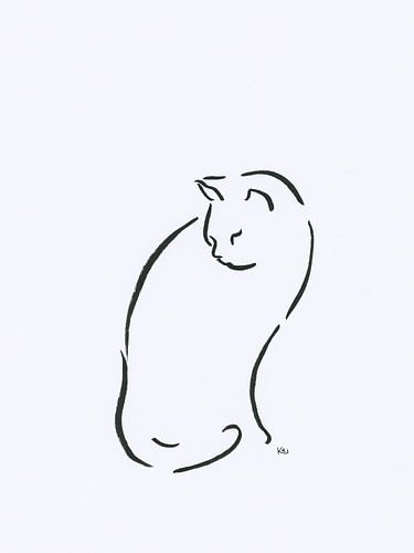 Overdenkende kat