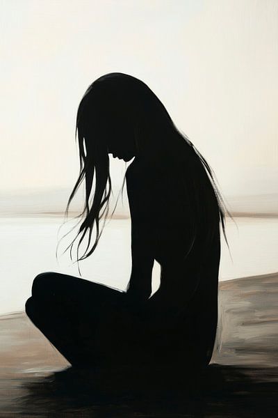 Traurige Silhouette von Poster Art Shop