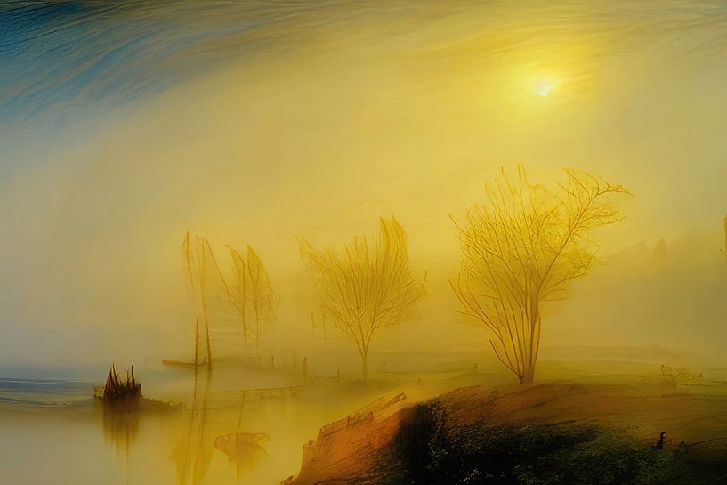 landscape with 3 trees by appie bonis