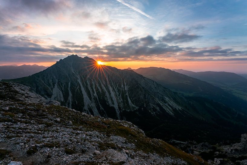 Sunset over the Bschießer by Leo Schindzielorz