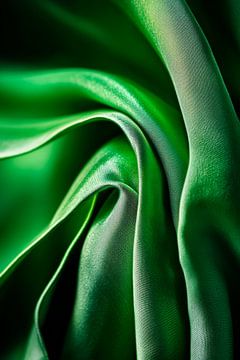 Green silk in an elegant swing by Poster Art Shop