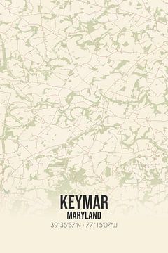 Alte Karte von Keymar (Maryland), USA. von Rezona