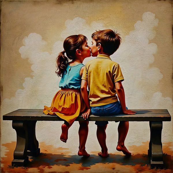 First kiss by Jan Keteleer (JanKé): A Journey Beyond the Canvas