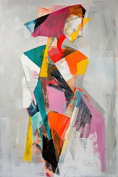 Abstract Vrouwen Schilderij | Vibrant Stills van Kunst Kriebels