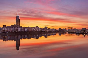 Sonnenaufgang in Deventer, Niederlande