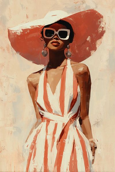 Retro Elegantie in Terracotta no.2 van Studio BB