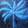 Blue wind palm van Atelier Paint-Ing