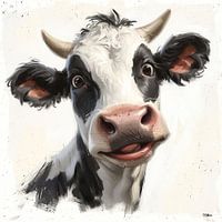 vache de ferme abstraite