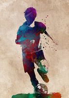 Voetbalspeler 4 sportkunst #voetbal #voetbal #voetbal