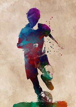 Football player 4 sport art #football #soccer