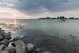 Abends im Hafen von Aerö von Matthias Nolde