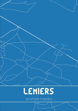 Blueprint | Map | Lemiers (Limburg) by Rezona