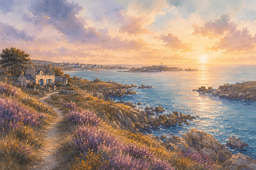 Coast of Evening Gold