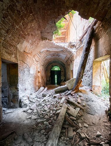 Villa abandonnée à pourriture sévère.
