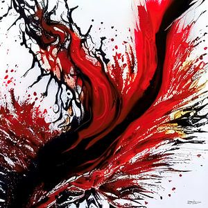 Gemälde aus Alkoholtinte und Acryl