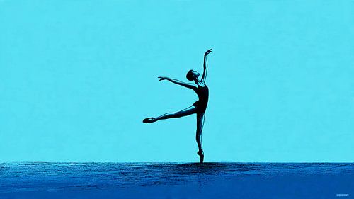 Silhouette d'une danseuse de ballet