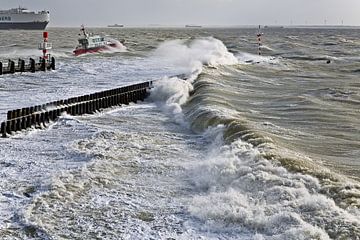 Storm in Vlissingen by Anton de Zeeuw
