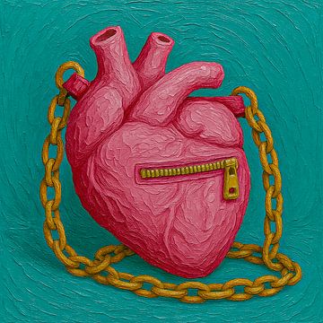 Menschliches Herz Tasche Illustration