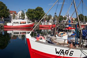 Rostock-Warnemuende : Fischerboote  am Alten Strom