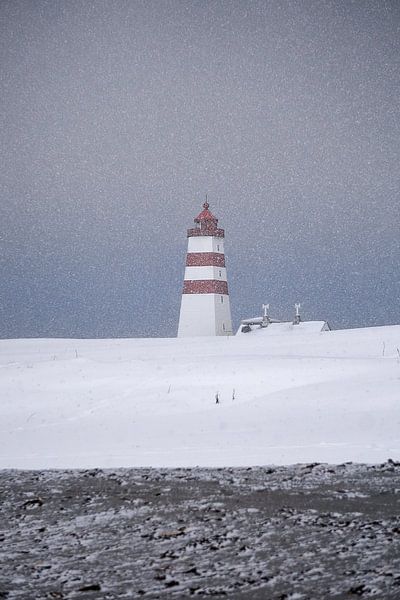 Alnes lighthouse in the winter, Godøy, Norway by qtx