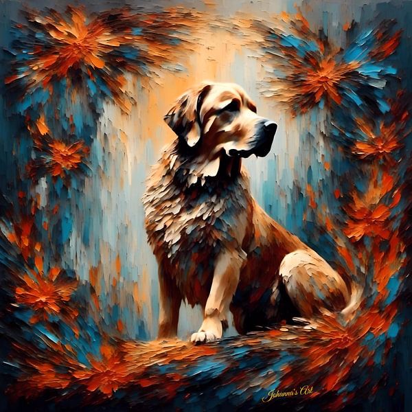 Spanish Mastiff Art 2 - "Gentle Giant" by Johanna's Art - Celebrate Loyalty by Johannas Art Creations
