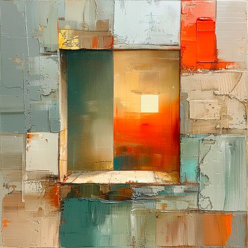 Abstract painting modern art.