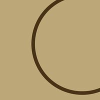 Rond in beige IV