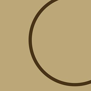 Rond in beige IV van Lily van Riemsdijk - Art Prints with Color