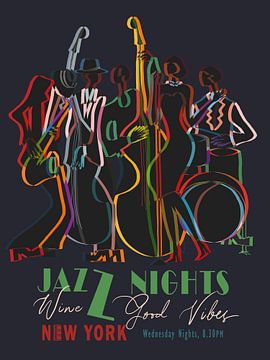 Jazz Nights by Cats & Dotz
