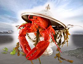 Hummer in Terrine Strand von Knokke von Christine Vesters Fotografie