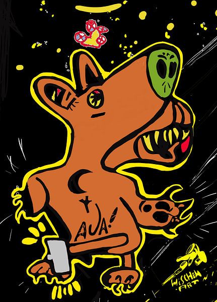 Angry bear by WischenART