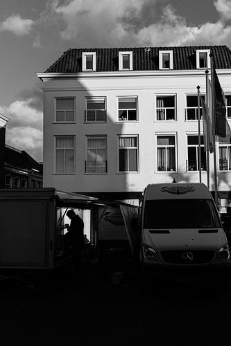 Marktstand auf dem Dam-Platz in der Silberstadt